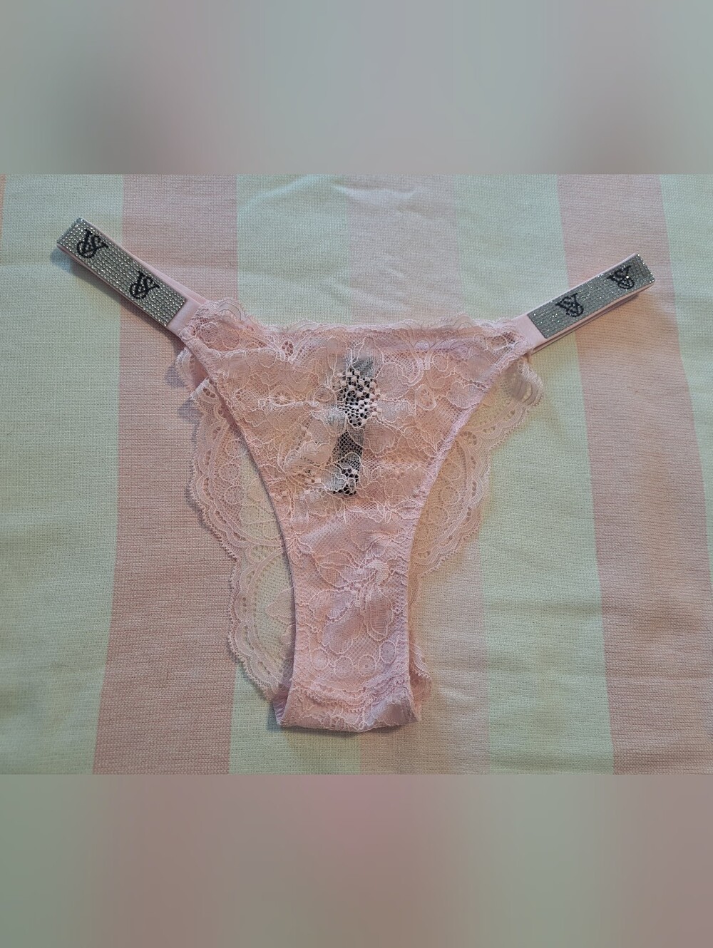 VS shine strap brazillian panty (S) NWT